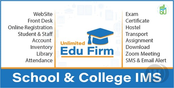 Unlimited Edu Firm v2.0 (June-30-2021) – 学校和学院管理系统插图