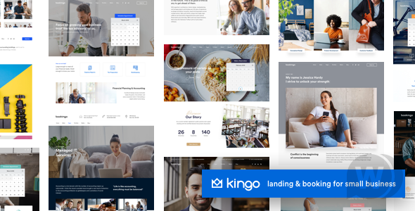 Kingo v2.6.9开心版（已汉化） - WordPress 小型企业预订模板插图