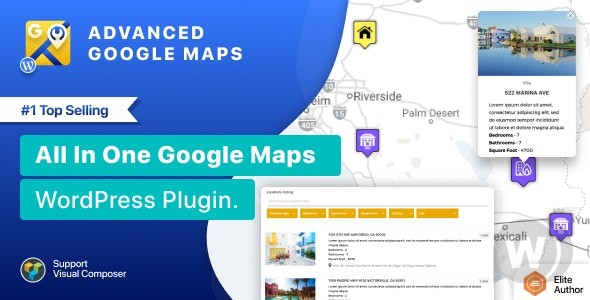 Advanced Google Maps v5.8.6 – 适用于 WordPress 的 Google Maps 插件插图
