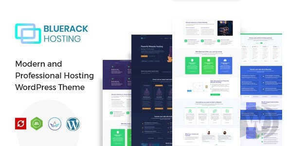 Bluerack v2.3 – 现代托管 WordPress 主题插图