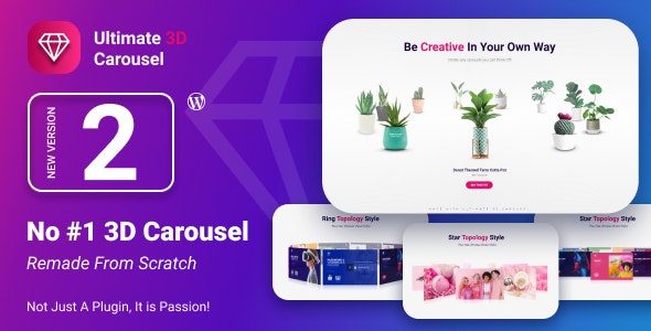 Ultimate 3D Carousel WordPress Plugin v2.0（已汉化）插图