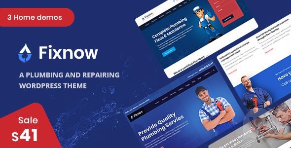 Fixnow v2.3 – 完美的水暖 WordPress 主题插图