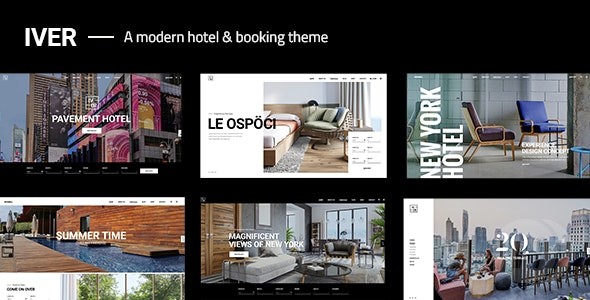 Iver v1.4 – 现代酒店 WordPress 主题插图