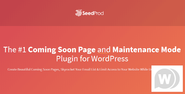 SeedProd Coming Soon Page Pro v6.18.14 – WordPress 维护模式的存根插图