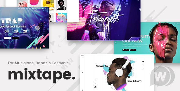 Mixtape v2.0(已汉化) – WordPress 音乐网站模板