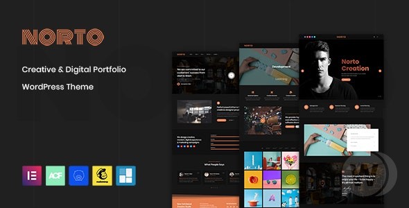 Norto v2.1 – 创意组合 WordPress 主题插图