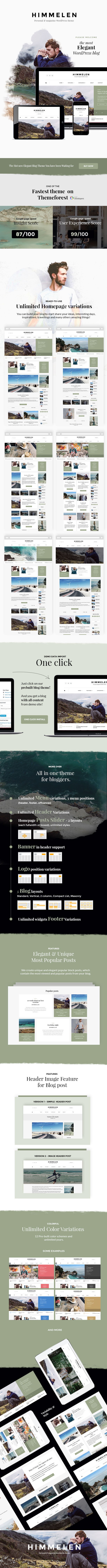 Himmelen v2.2（已汉化） – 个人最小的 WordPress 博客主题插图(2)