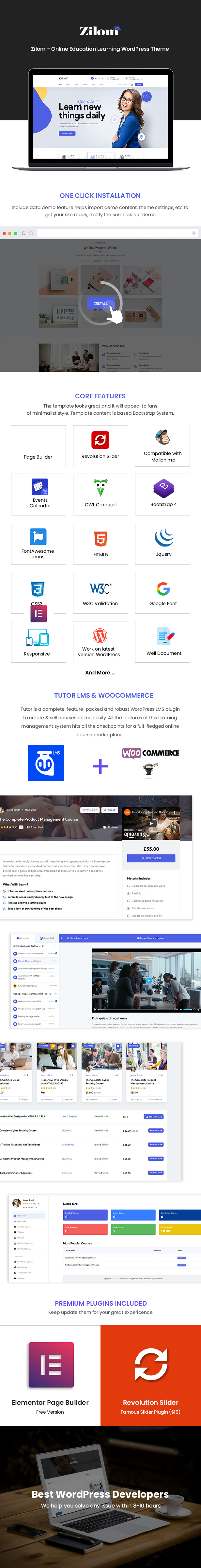 Zilom v1.3.2 – WordPress 在线教育主题插图(1)