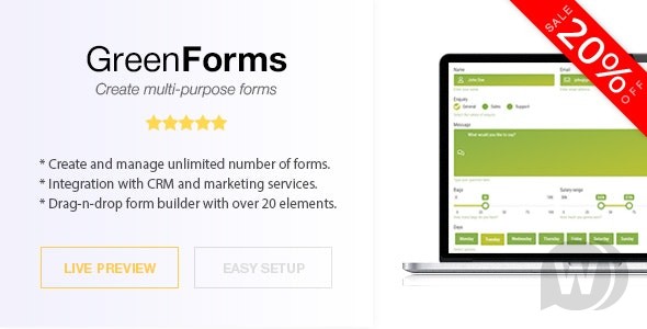 Green Forms v1.54 – 独立表单生成器插图