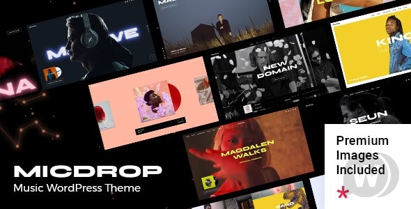 Micdrop v1.1 – WordPress 音乐主题插图