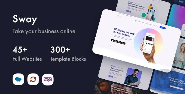 Sway v4.0（已汉化90%） – 带有页面构建器的多用途 WordPress 主题插图