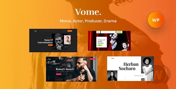 Vome v1.0.7（已汉化） – 多功能电影工作室WordPress主题插图
