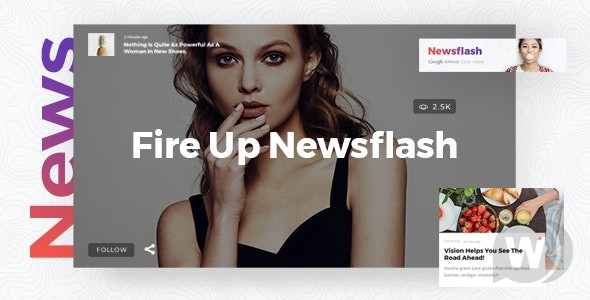 Newsflash v1.6 – WordPress新闻模板插图