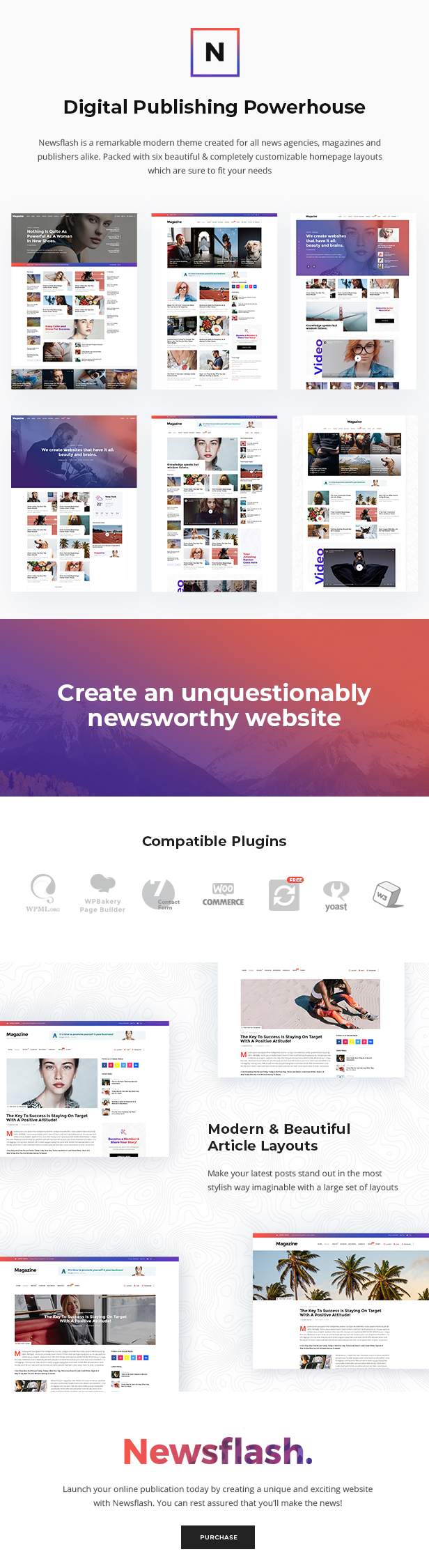 Newsflash v1.6 – WordPress新闻模板插图(1)