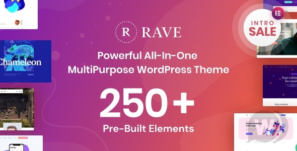 Rave v1.0.1 - 多用途商务 WordPress 主题插图