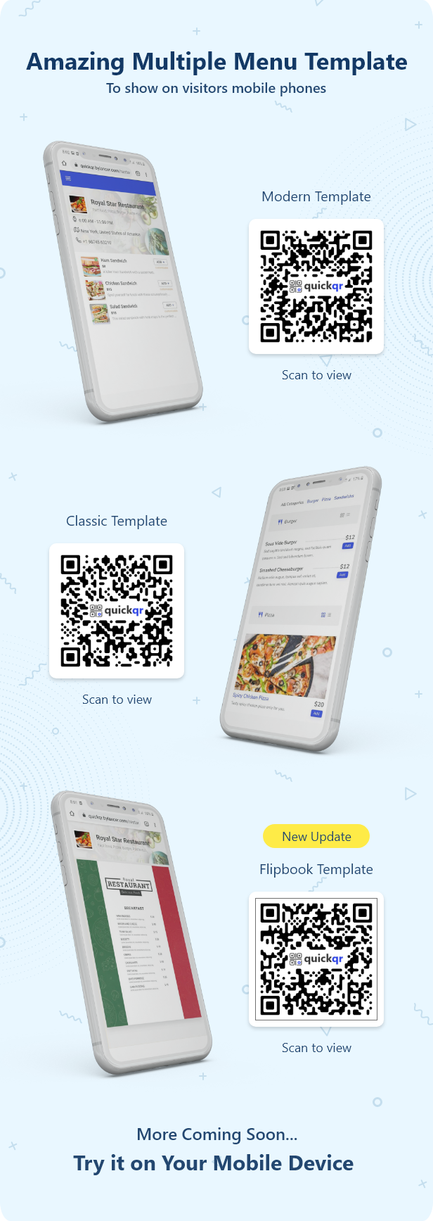 QuickQR v6.3.7 – 餐厅 QR 菜单构造函数插图(1)