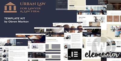 Urban Law v1.0.1.1 – 律师和律师事务所 Elementor 模板套件插图