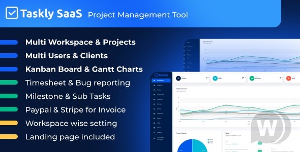 TASKLY SaaS v5.7 - 项目管理源码插图