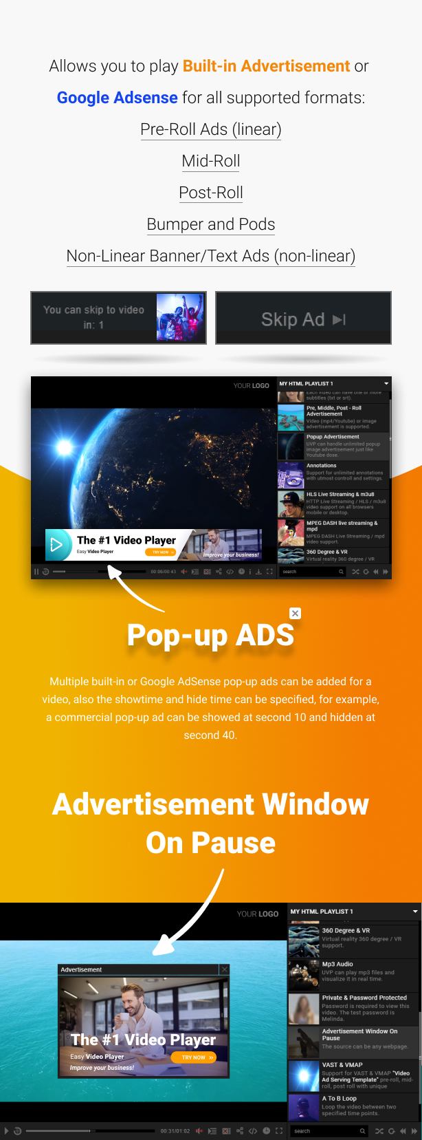 Ultimate Video Player v10.0（已汉化） – WordPress播放器插件插图(1)