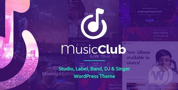 Music Club v1.2.6 – WordPress音乐DJ主题插图
