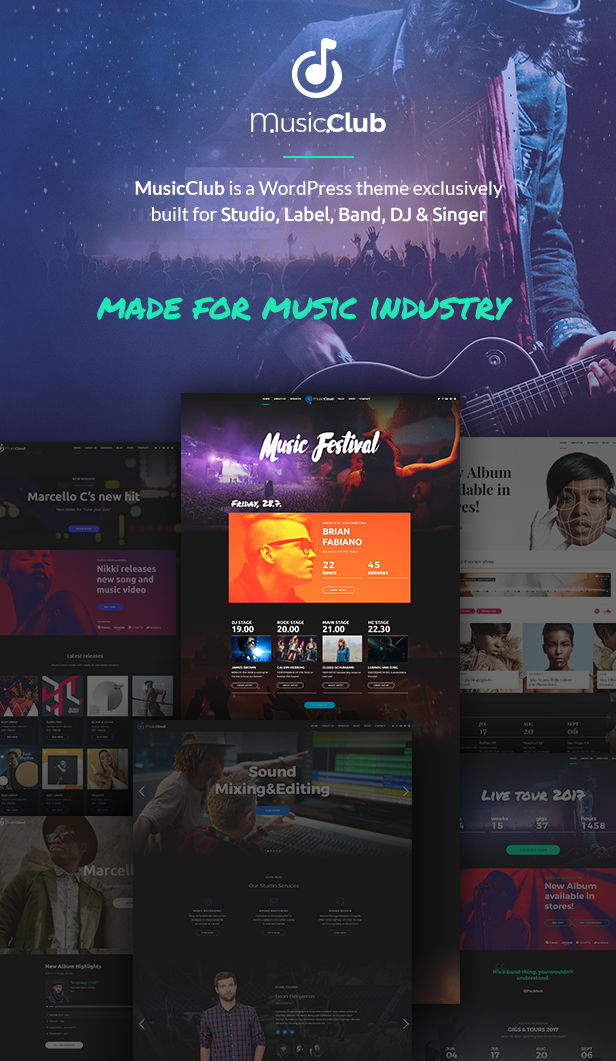 Music Club v1.2.6 – WordPress音乐DJ主题插图(1)
