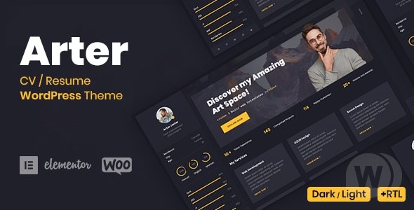 Arter v1.8.4 – WordPress个人简历主题插图