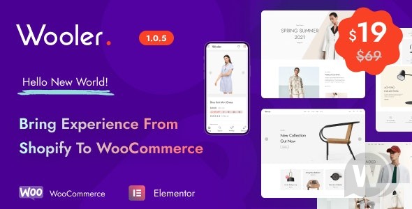 Wooler v1.0.9 –  WooCommerce优化转换的主题插图