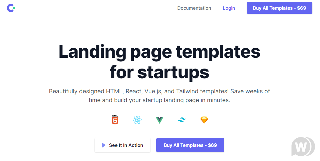 Cruip 的登陆页面模板 – HTML、Vue.js 和 React 模板插图