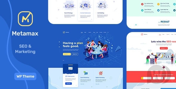 MetaMax v1.0.9（已汉化） – SEO 和营销 WordPress 主题插图