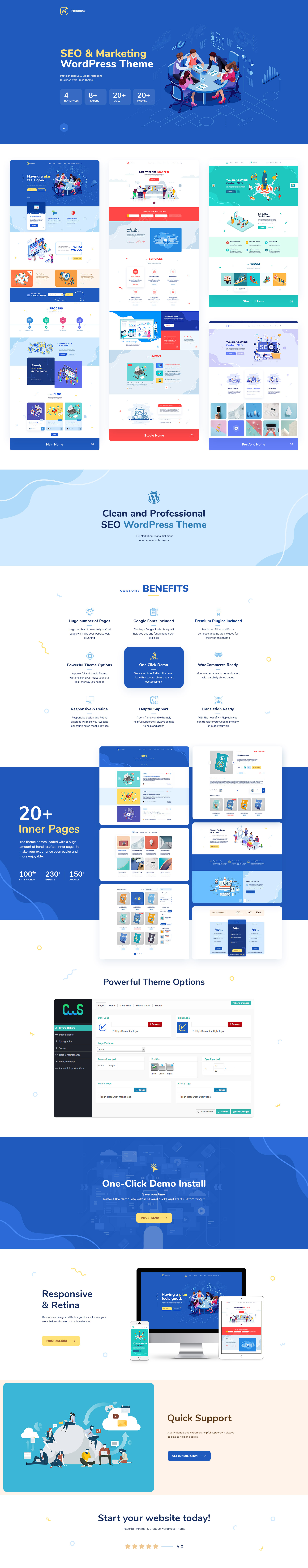 MetaMax v1.0.9（已汉化） – SEO 和营销 WordPress 主题插图(1)