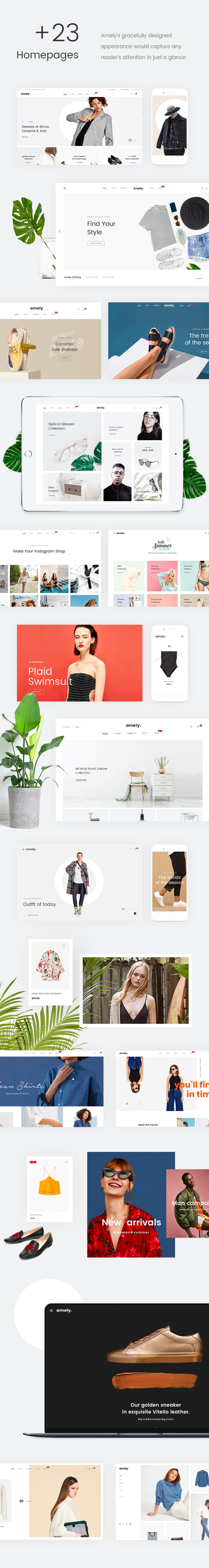 Fashion Amely v2.7.8（已汉化） – WooCommerce 的时尚 WordPress 商店插图(2)