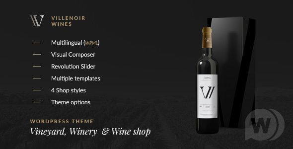 Villenoir v5.8.5（已汉化） – WordPress酒店模板插图