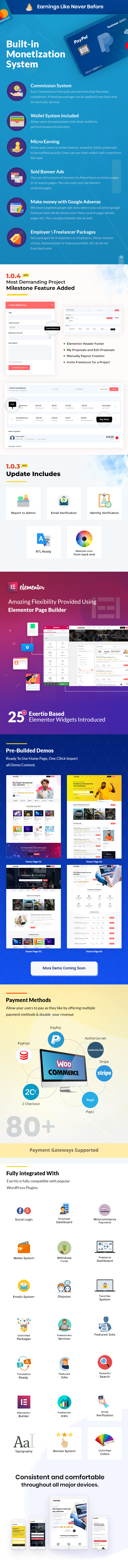 Exerio v1.1.0 – 自由市场 WordPress 主题插图(3)