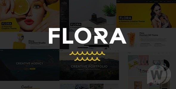 Flora v1.7.4 – 响应式创意 WordPress 主题插图