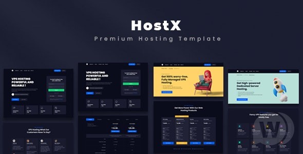 HostX v2.2.1 – 高级托管模板插图