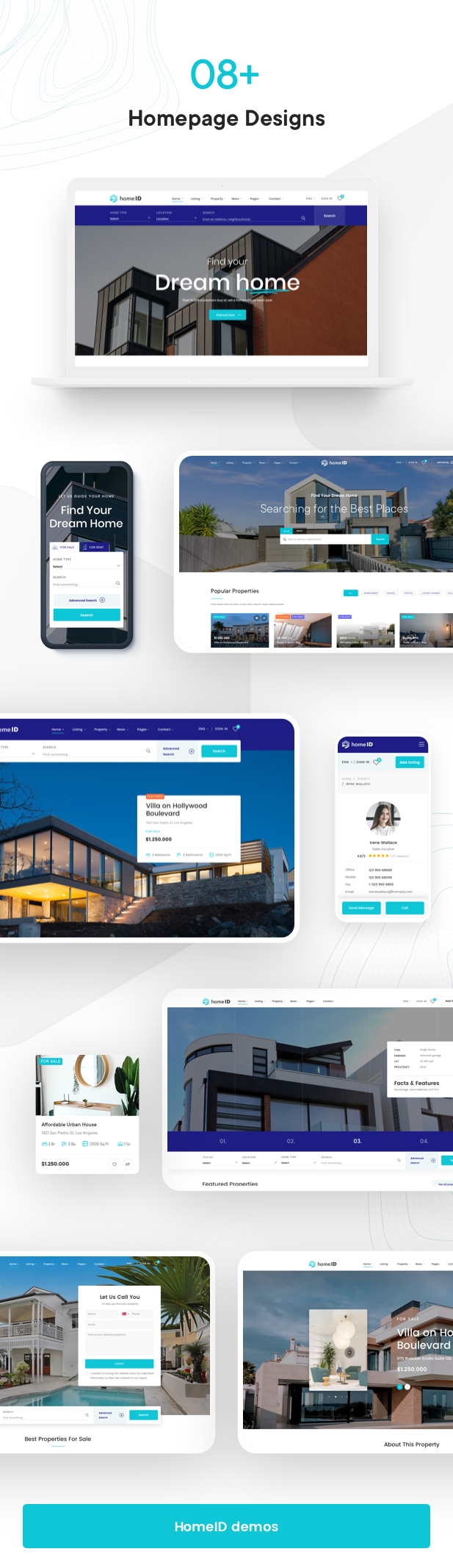 HomeID v1.8.7（已汉化） – WordPress房地产主题插图(1)