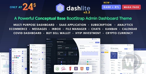 DashLite v3.2.3 – Bootstrap 响应式管理面板模板插图
