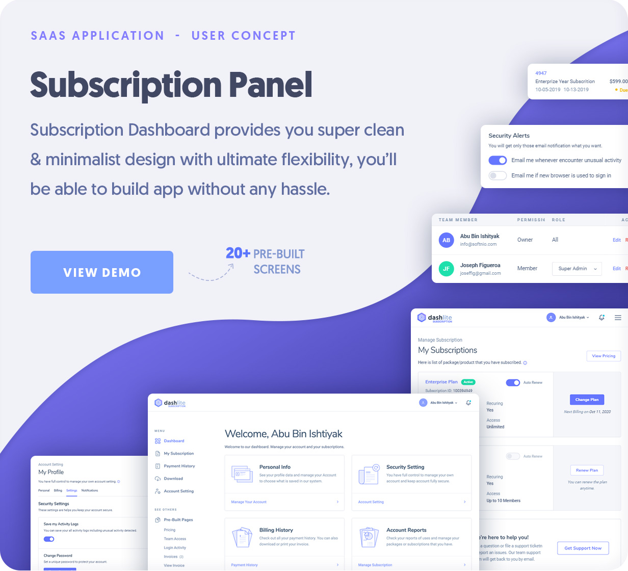 DashLite v3.2.3 – Bootstrap 响应式管理面板模板插图(2)