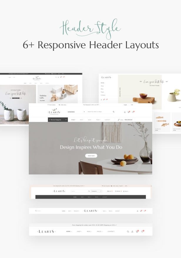 LeArts v1.8.4 – 手工商店 WooCommerce WordPress 主题插图(4)