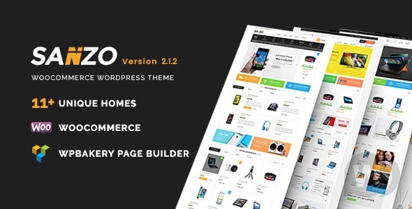 Sanzo v2.1.2 – WooCommerce 的响应式 WordPress 主题插图