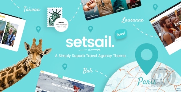 SetSail v2.1 – WordPress旅游主题插图