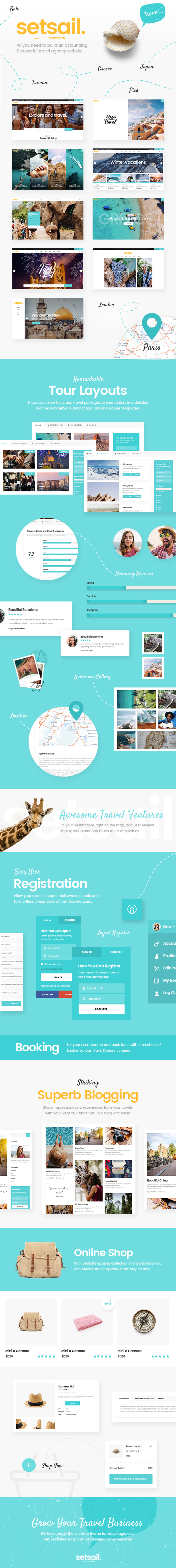 SetSail v2.1 – WordPress旅游主题插图(1)