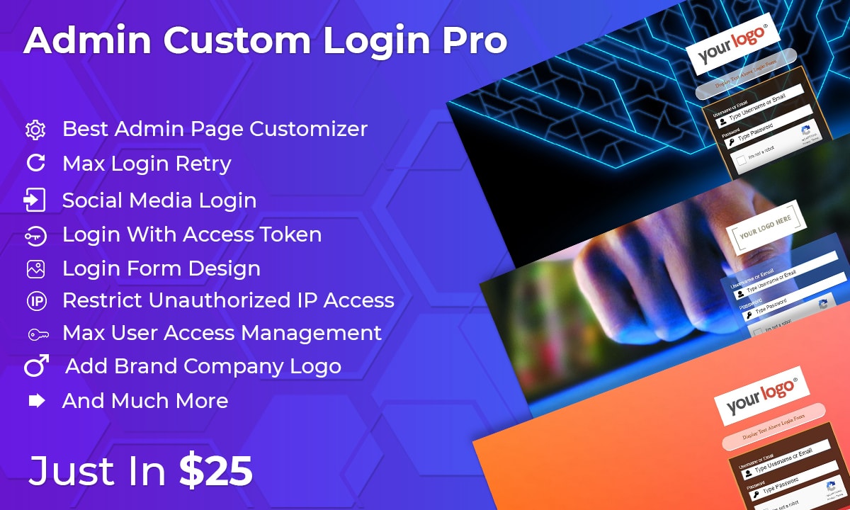 Admin Custom Login Pro v6.5插图