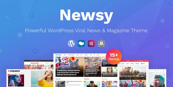 Newsy v2.5.4 – WordPress新闻和杂志主题插图
