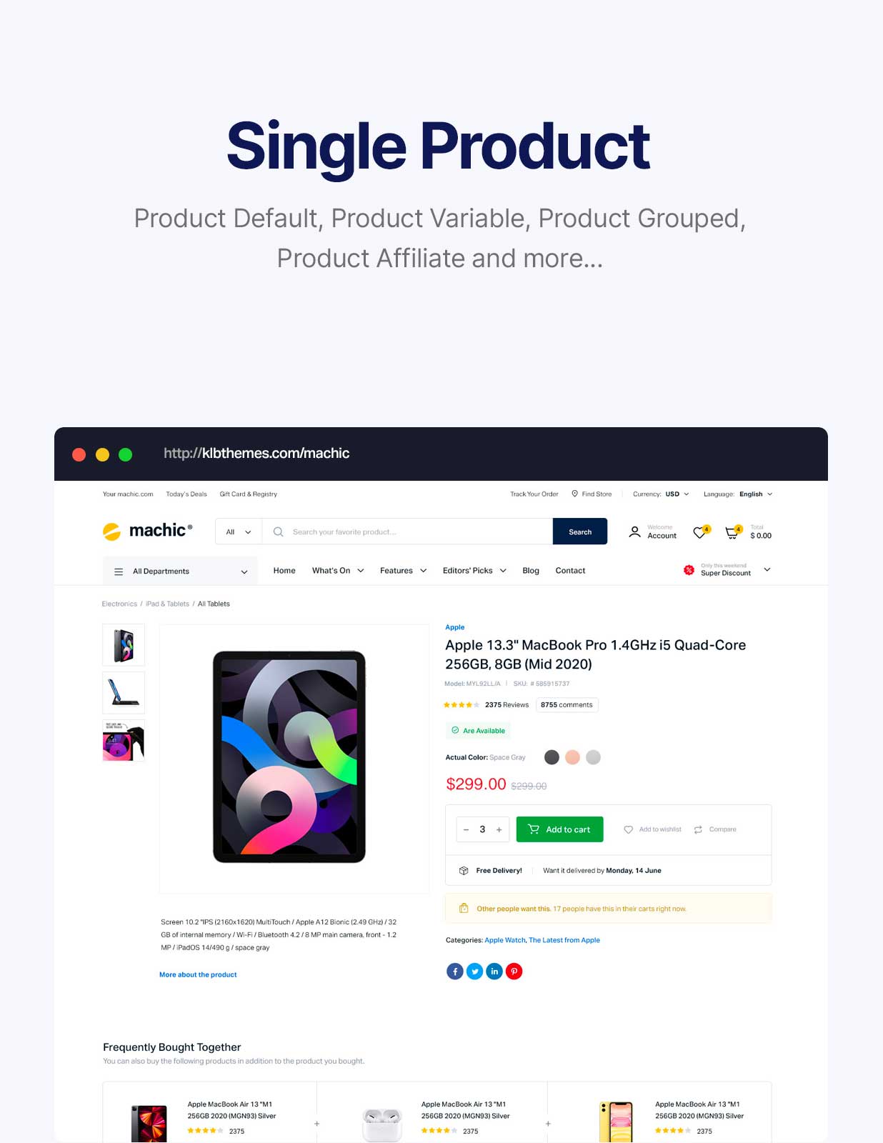 Machic v1.5.0 – WooCommerce电子商店主题插图(8)
