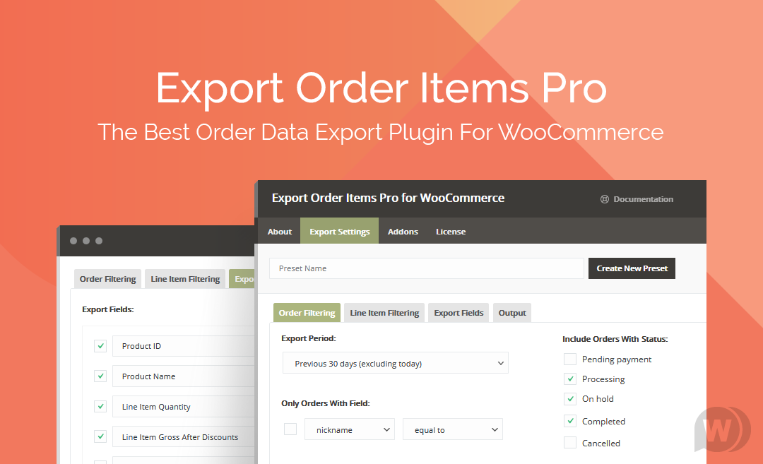 Export Order Items Pro for WooCommerce v2.1.34