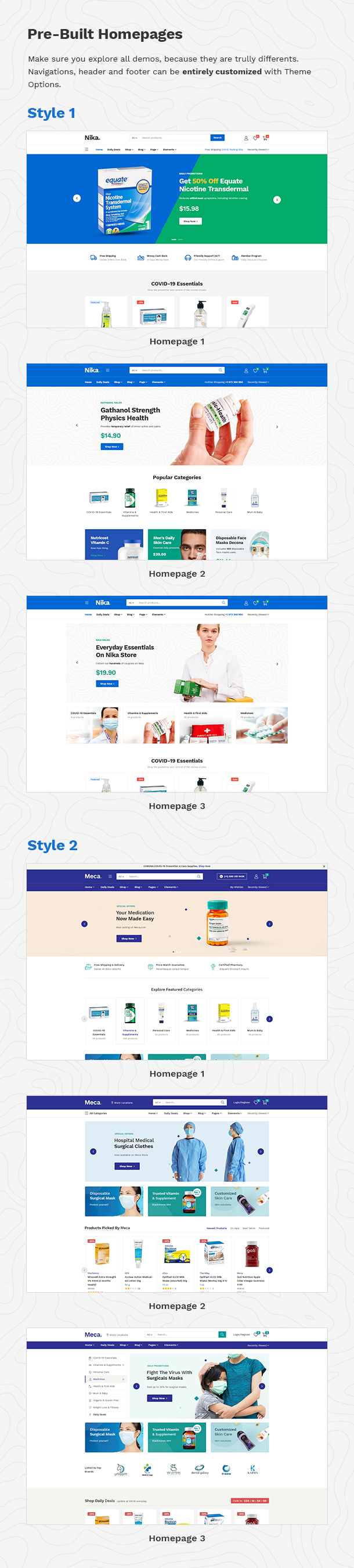 Nika v1.1.12 – Elementor WooCommerce 医学主题插图(2)