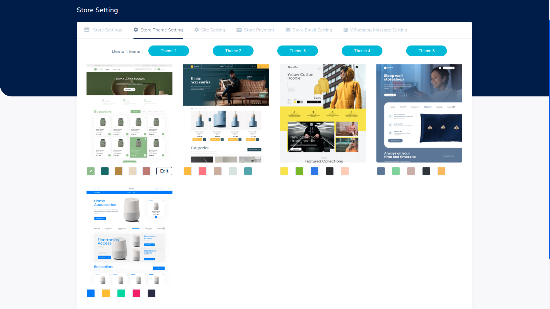 StoreGo SaaS v7.3 – 在线商店构建器插图(8)
