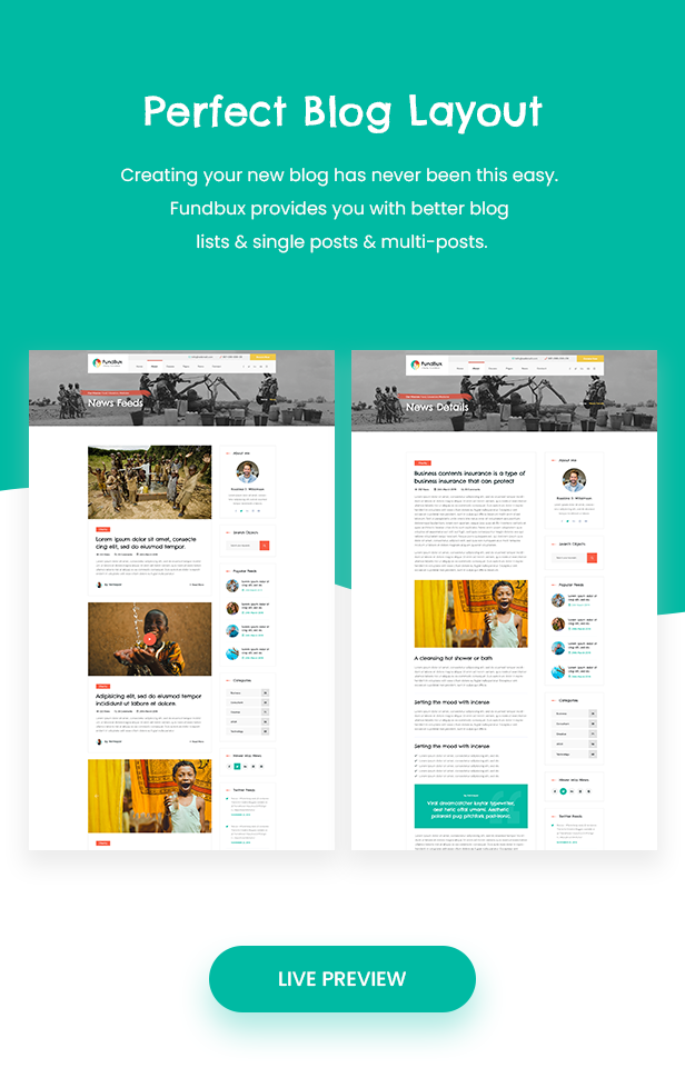 Fundbux v1.3.1（已汉化） – WordPress 慈善与筹款主题插图(6)