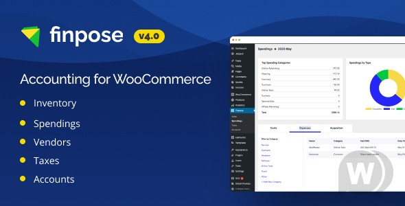 Finpose PRO v4.0.1 – WooCommerce 的簿记插图
